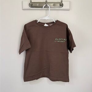 Zara Quattro Limoni Brown Kids Tee 6 Years